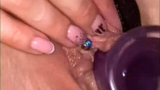 Asian pornstar rams shaved pussy with rubber dildo hardcore