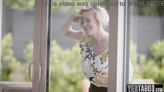 tease your ass with milf's big tits anal threesome?