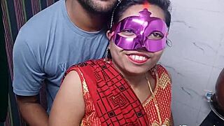 newlywed indian wife takes rough doggystyle pounding