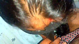 Indian bhabhi gulps down massive cumshot straight into her eager mouth.