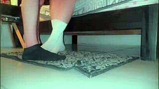 Petite college blonde sneaks neighbor in for secret pussy pounding?