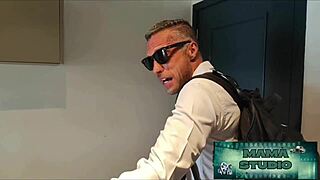 casual anal pounding of tight brazilian ass in studio