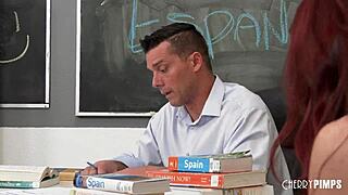 Student Caught with Professor Double Cock Threesome Facial Grade